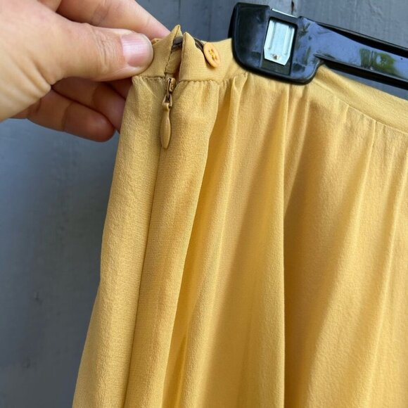 Dagg & Stacey Yellow Chiffon Skirt, BNWT, size 2 - Picture 4 of 7